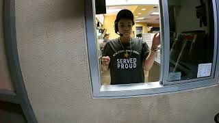 Carl's Jr. Drive Thru, 3 Bacon Double Cheeseburgers, 2 Fries & 1 Onion Ring, Gila Bend, AZ, 4 May 23