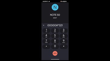 Cubot Note 50 incoming call screen
