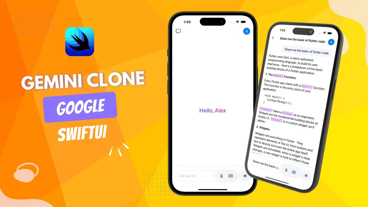 Build a Google Gemini Clone in HOURS with SwiftUI FAST - YouTube