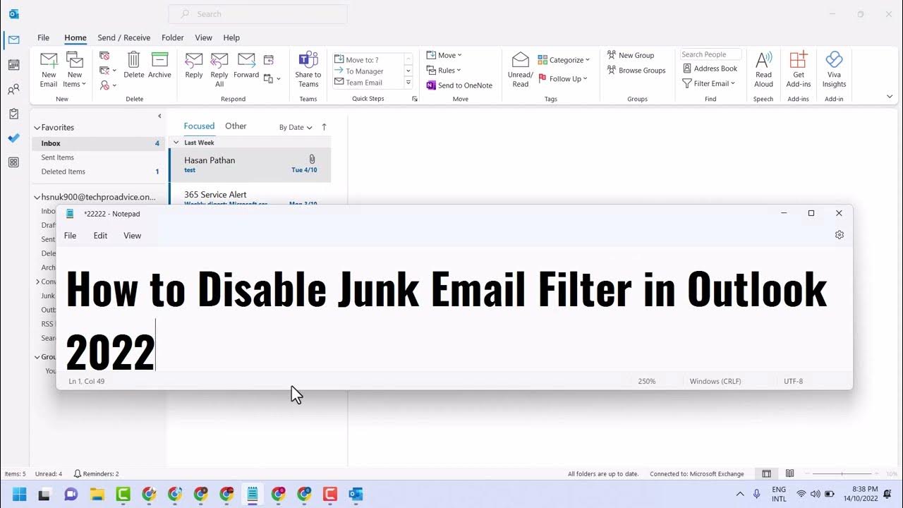 how-to-disable-junk-email-filter-in-outlook-2022-youtube