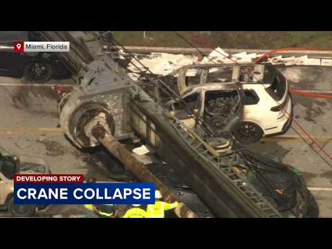 Crane collapse leaves at least 4 injured, Miami police say