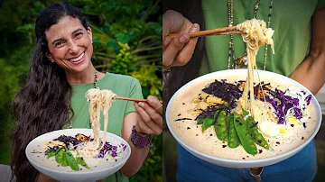 Ramen Noodle Miso Soup 🍜 Best FullyRaw Vegan Recipe