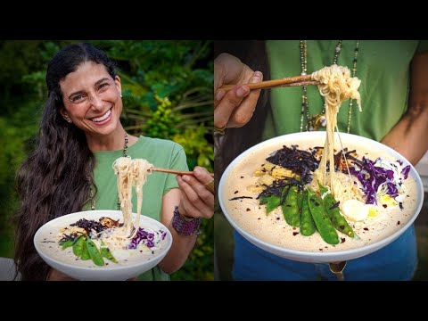 Ramen Noodle Miso Soup 🍜 Best FullyRaw Vegan Recipe