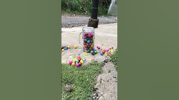 reverse video marbles balls, marble runs (chapter 16 )  #shorts