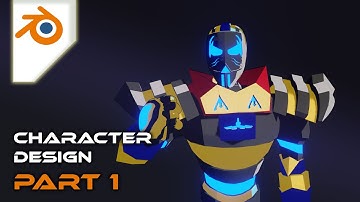 Blender Character Modeling for Animation | Hard Surface Robot Character Design 2 Part 1
