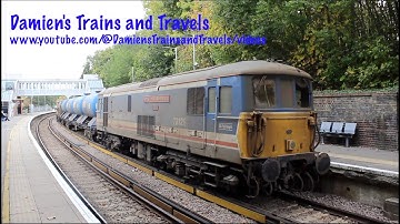 GBRf Class 73s No. 73109 & 73128 on RHTT at East Grinstead Railway Station, 16th October 2025