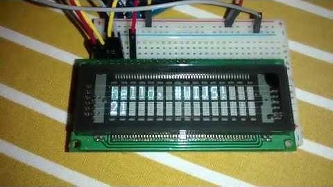 Arduino Uno Vfd 16x2 display