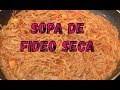 SOPA DE FIDEO SECO