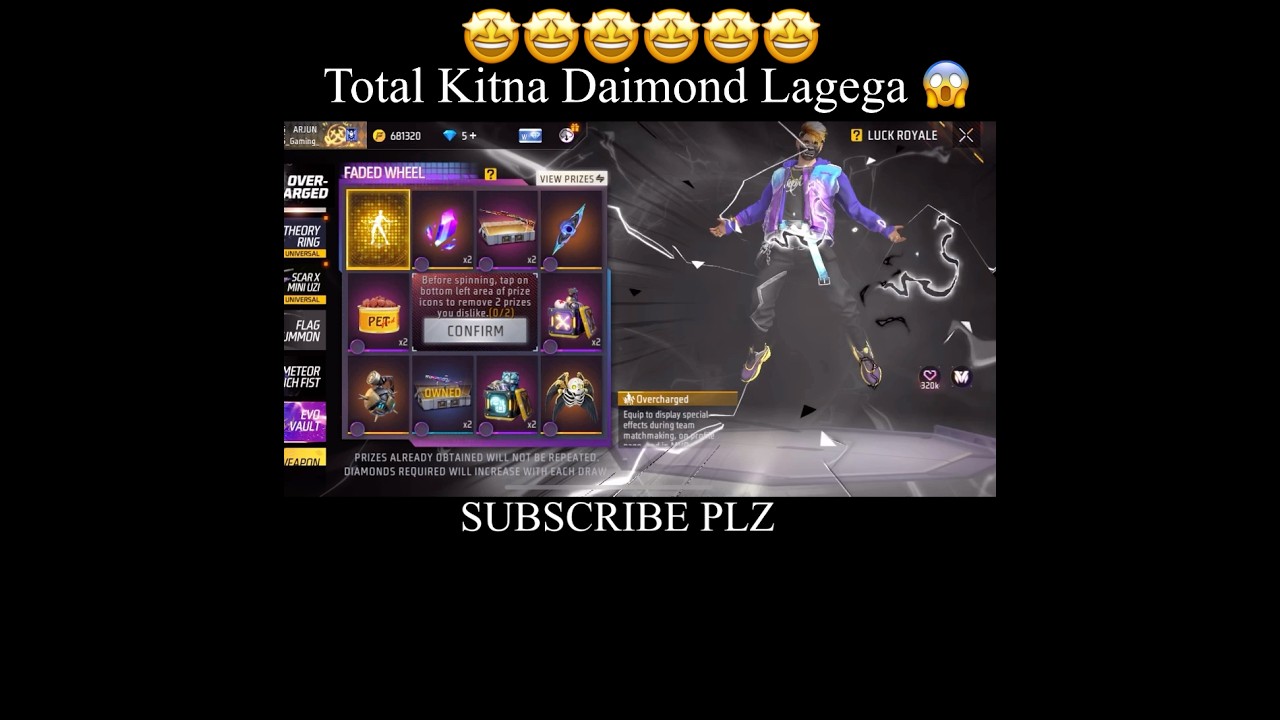 New Overcharged Profile Animation today 🤩Total Kitna Daimond Lagega