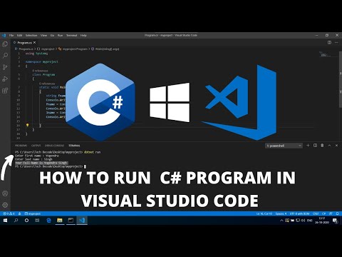 How to Run C# in Visual Studio Code on Windows 10 2022