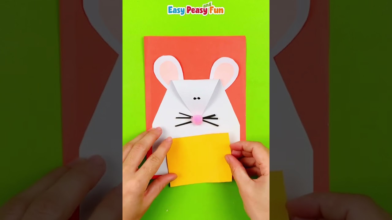 DIY Mouse Christmas Card Idea