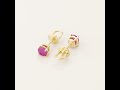 Video: Gold earrings with gemstones "Colors 115"