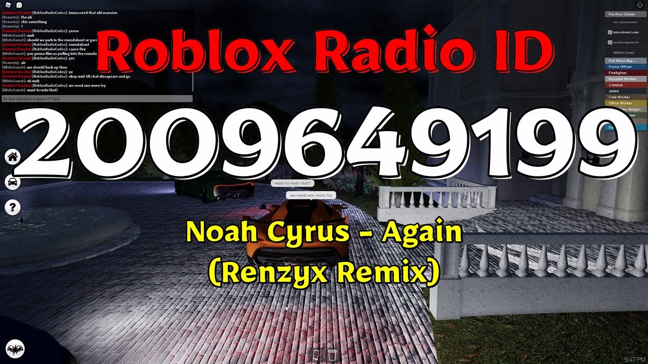 Noah Cyrus - Again (Renzyx Remix) Roblox Code - YouTube