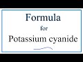 Potassium Cyanide and Ionic Charges