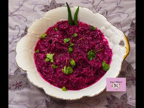 Beet Root Raita | beet root salad