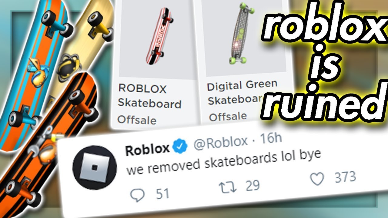 Roblox Messed Up Again They Removed Skateboards Youtube - how do you get off the skateboards on roblox