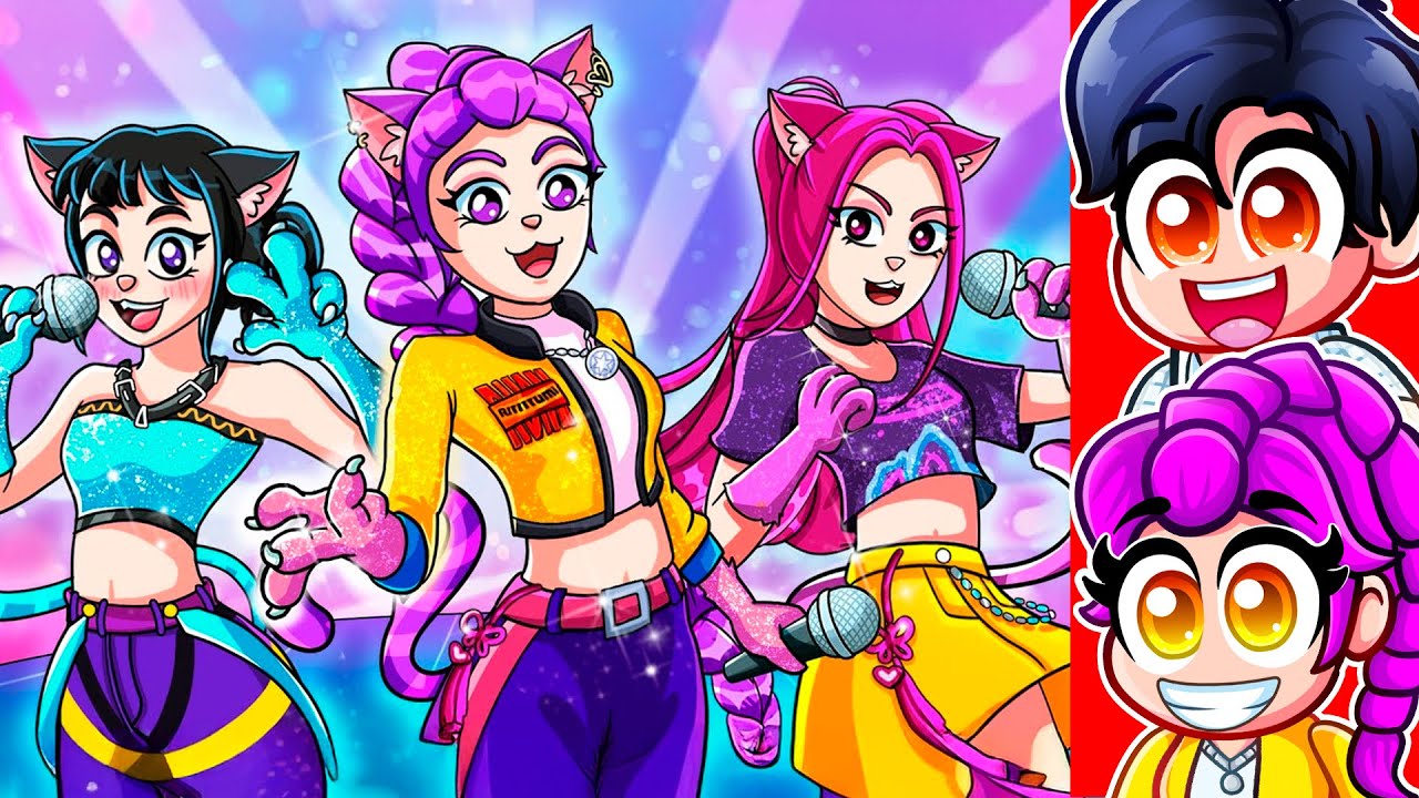 РУМИ и ДЖИНУ реагируют на ХАНТРИКС, но они КОШКИ (анимация K-pop «Охотники на демонов»)