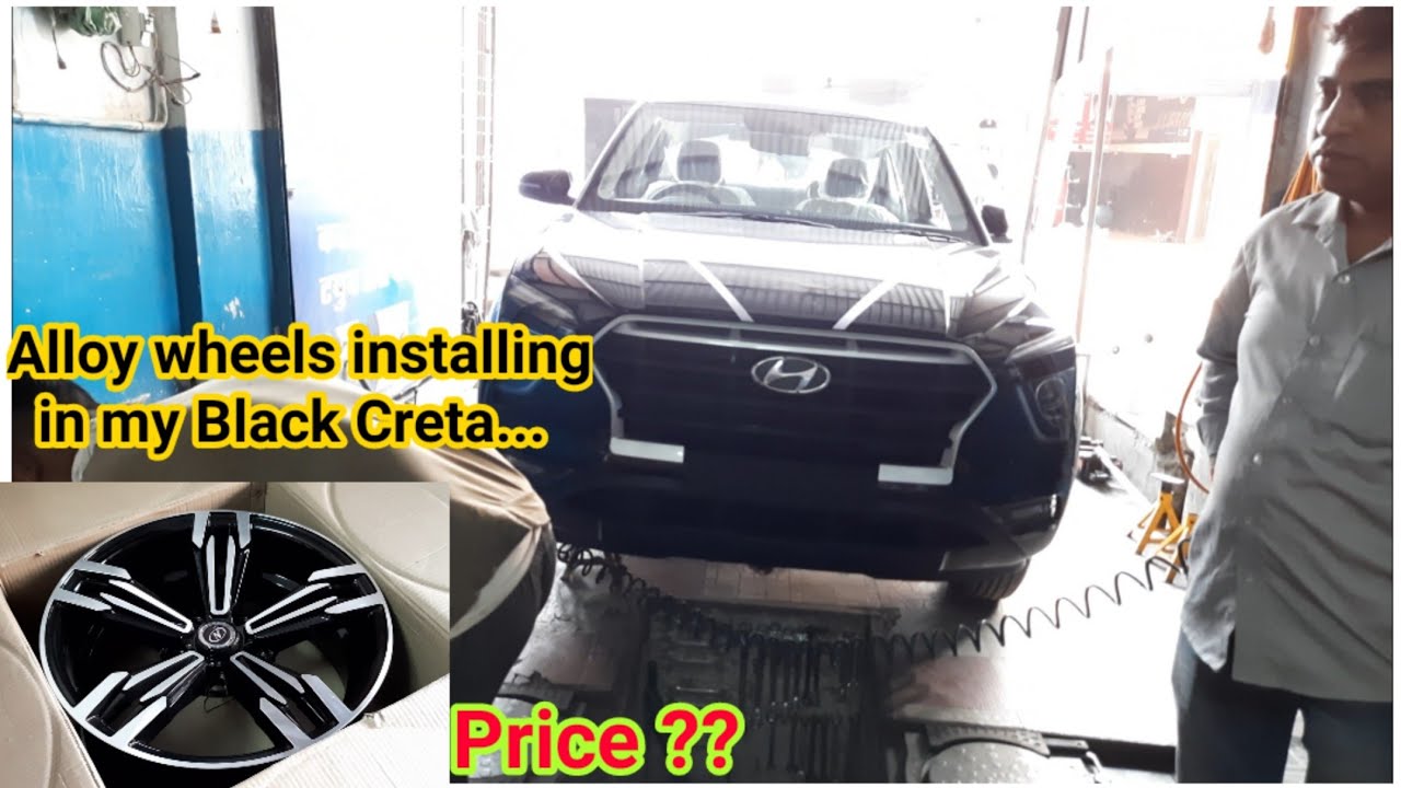 My new Black Creta 2020 installed with 16 inches alloy wheels YouTube