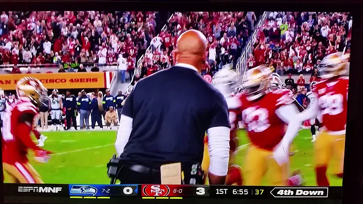 DJ Jones #93 sack on Russell Wilson #3 49ers/Seaha...