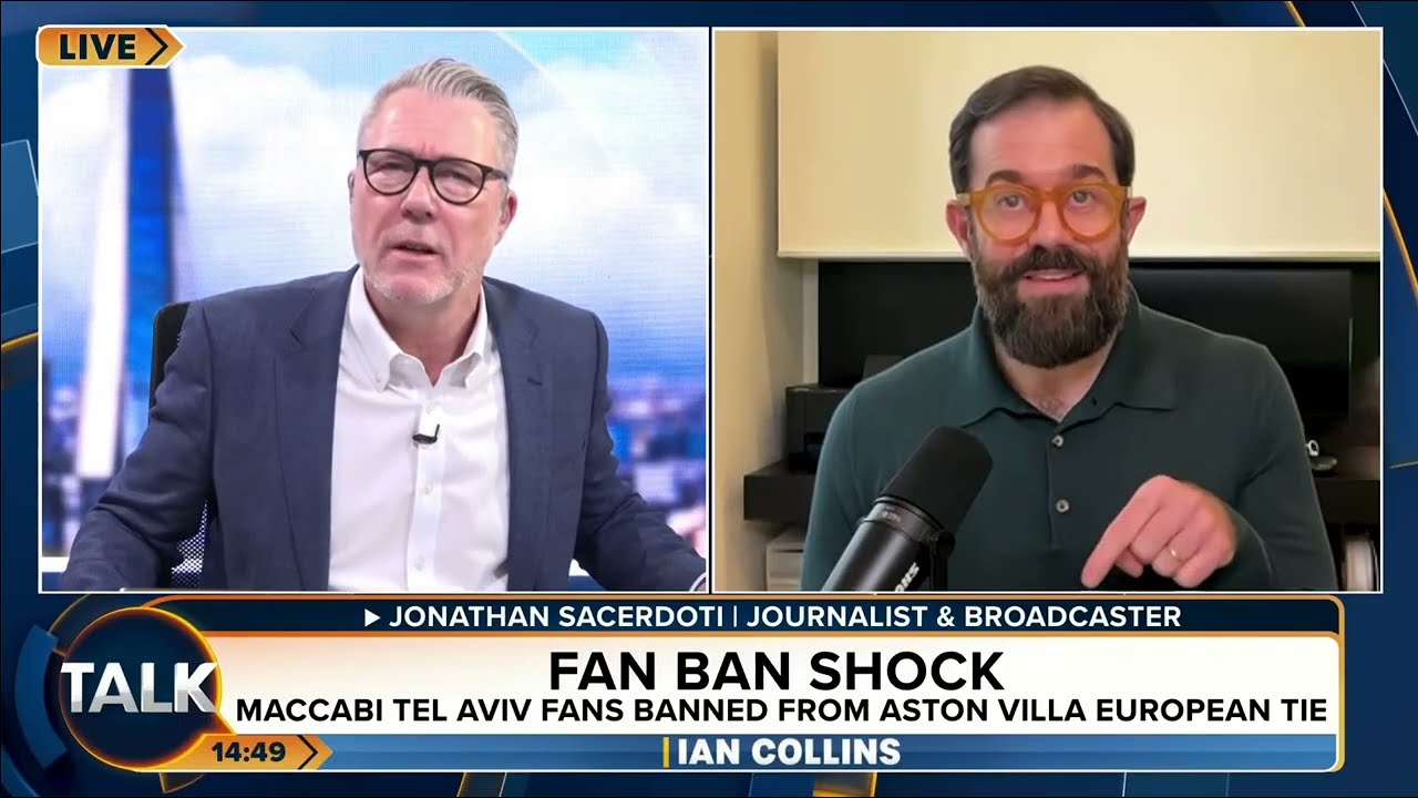 Israeli football fans banned from Aston Villa match as Birmingham preacher urges 'no mercy' for them