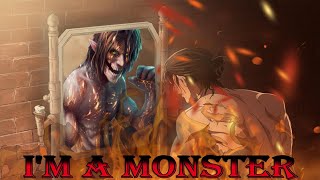 Skillet - Monster In Russian  COVER (AMV) клип Attack On Titan