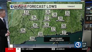 FORECAST: Thursday to be cloudy with scattered showers