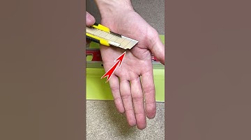 How to cut a tile with a stationery knife! #shorts