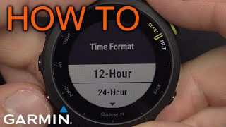 How to Switch between AM/PM and 24h hour mode on Garmin Forerunner 55 screenshot 4