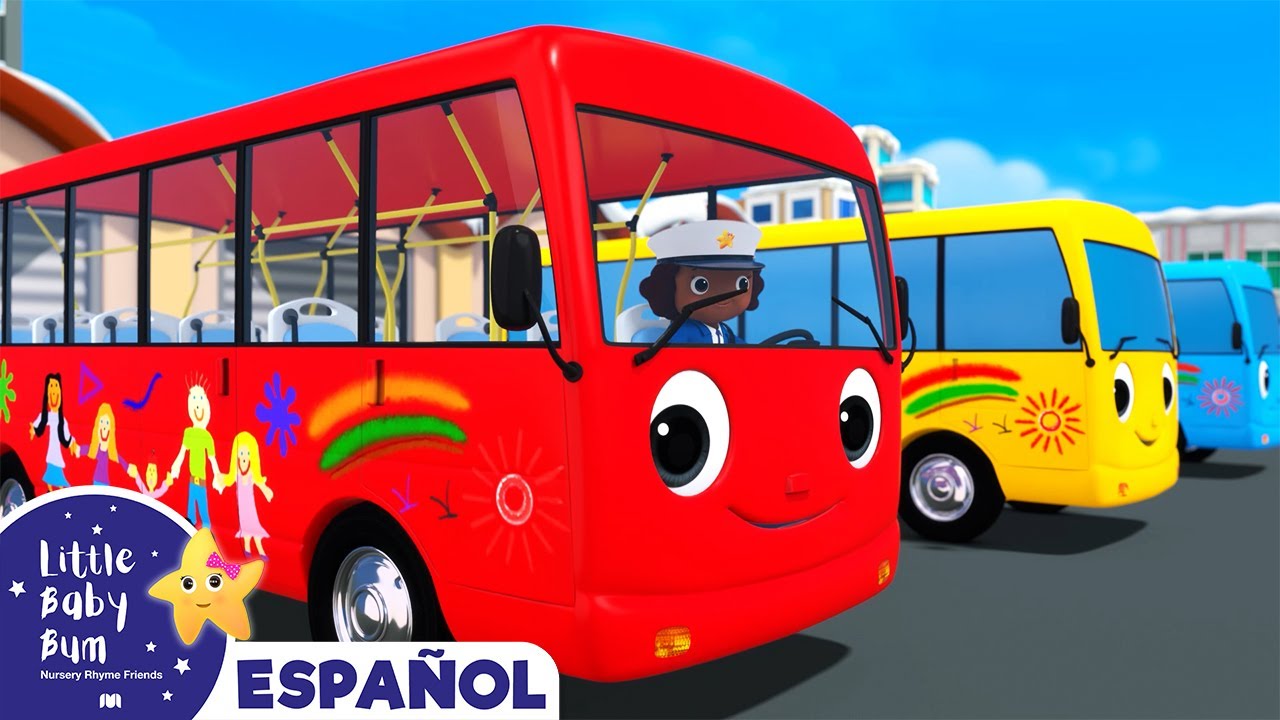 Diez Autobuses Invierno - Canciones Infantiles | Dibujos Animados | Little Baby Bum Español