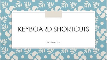 Keyboard Shortcuts