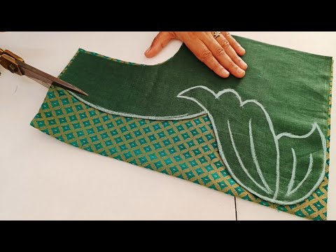 Blouse designs || blouse back neck design || cutting and stitching back ...