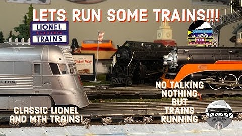 MTH and Lionel Train running session! O gauge model trains in action!