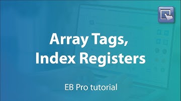 Weintek EasyBuilder Pro tutorial - 58. The Usage of Array Tags and Index Registers