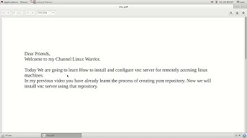 How to install and configure vnc server for RHEL 7
