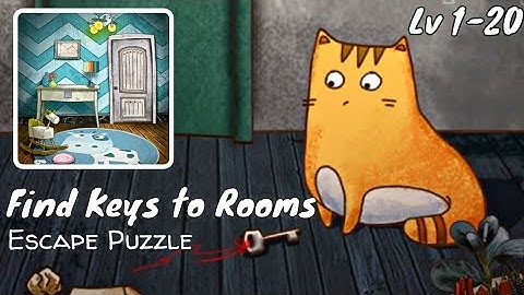Escape Puzzles: Find Keys to Rooms Level 1 - 20 Walkthrough