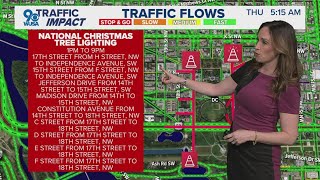 Road closures in place for National Christmas Tree lighting in DC