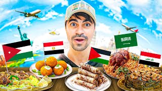 الأكل حسب الدولة 🔥 الدول العربية | Eating Most VIRAL Foods from Around the Arab World!