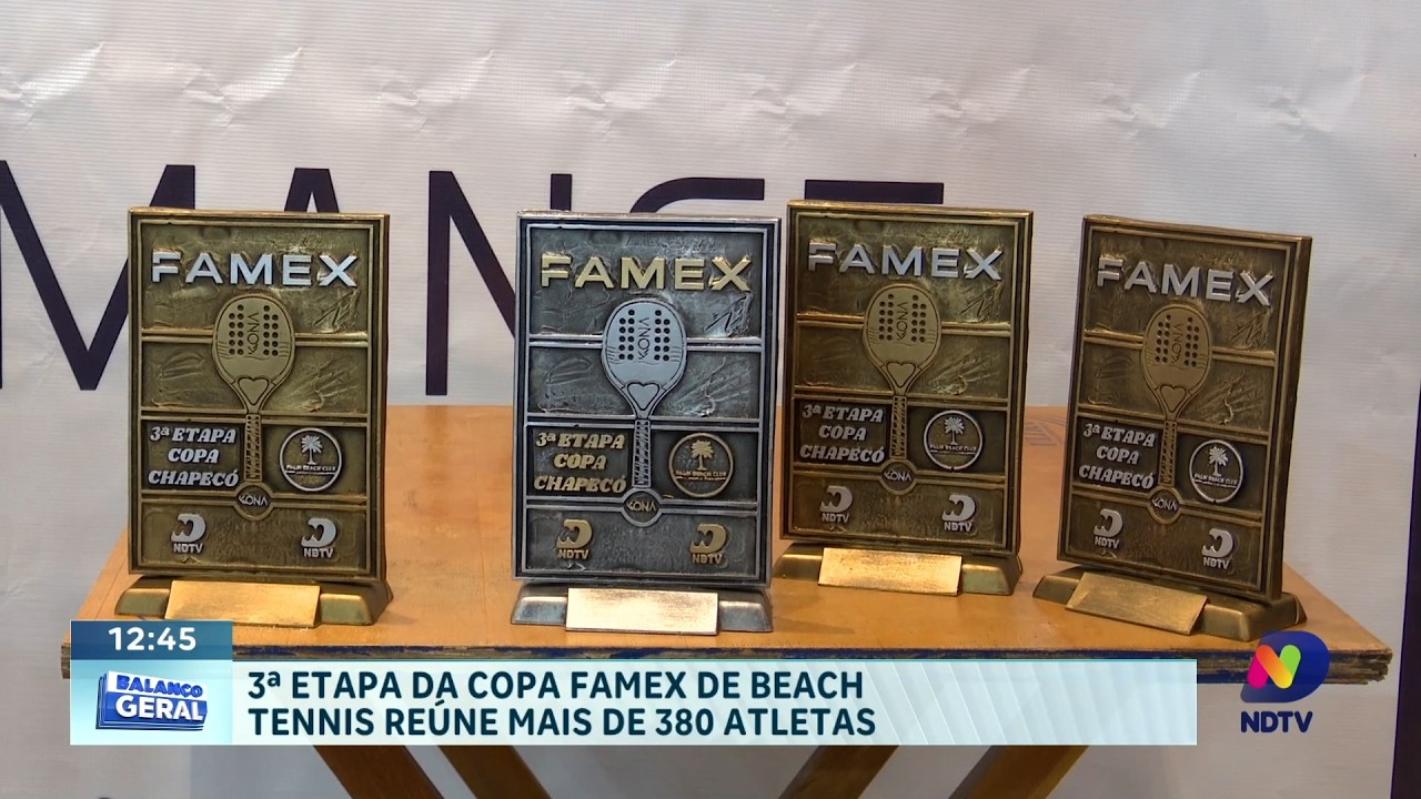 Beach tennis movimenta Chapecó com etapa da Copa FAMEX