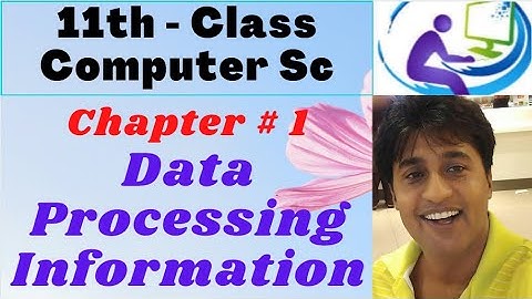 What is computer, Data, Information | 11th Class Computer Science Chapter 1 | ICS computer part 1