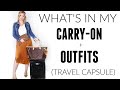WHATS IN MY CARRY ON: TRAVEL CAPSULE + OUTFITS