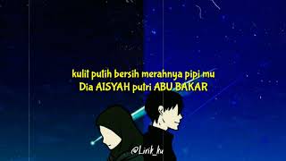 Lirik Aisyah istri Rasulullah, Cover By Ulfatul Habibah