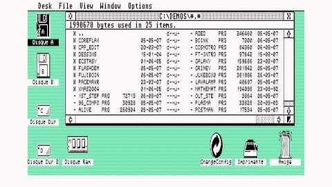 Démo Utilisation ATARI ST