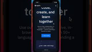 Start coding on mobile 🔥 | Let's Code on Mobile with Replit  #shorts #ytshorts screenshot 5