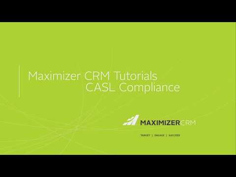 Maximizer CRM - Anti-Spam Compliance