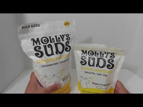 Brighten & Whiten Clothes, Sheets, & Towels w/ Molly's Suds! Bleach-Free  Whitener, Stain Fighting! 