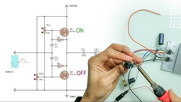Experimental Audio Amplifier - Only 2 Transistors | Half H-bridge using MOSFETs