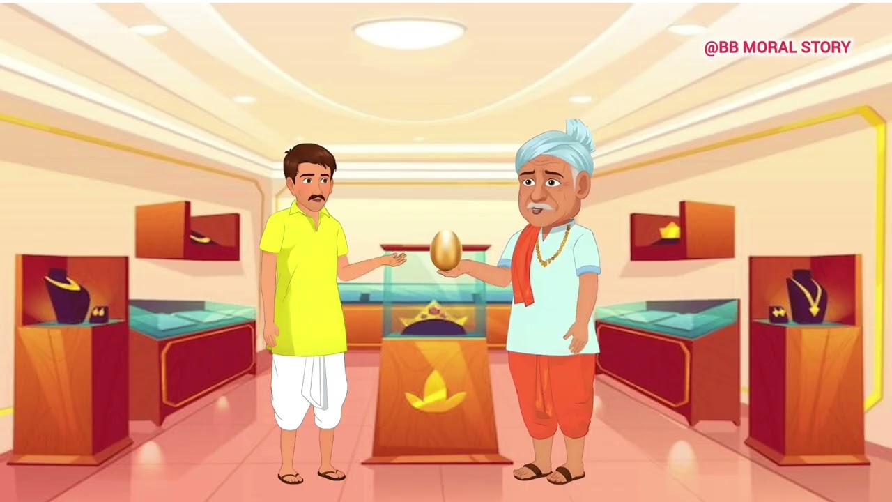"सोने वाली मुर्गी की कहानी" |The Golden Hen Story | Moral Story for Kids in English"