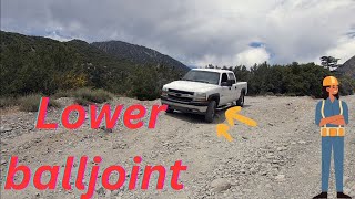 2002 Chevy Silverado lower ball joint replacement