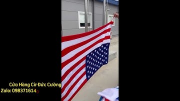 In cờ nước Mỹ, in cờ Hoa Kỳ, cửa hàng cờ Đức Cường chuyên in cờ các nước.