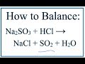 Balancing Chemical Equations Concepts